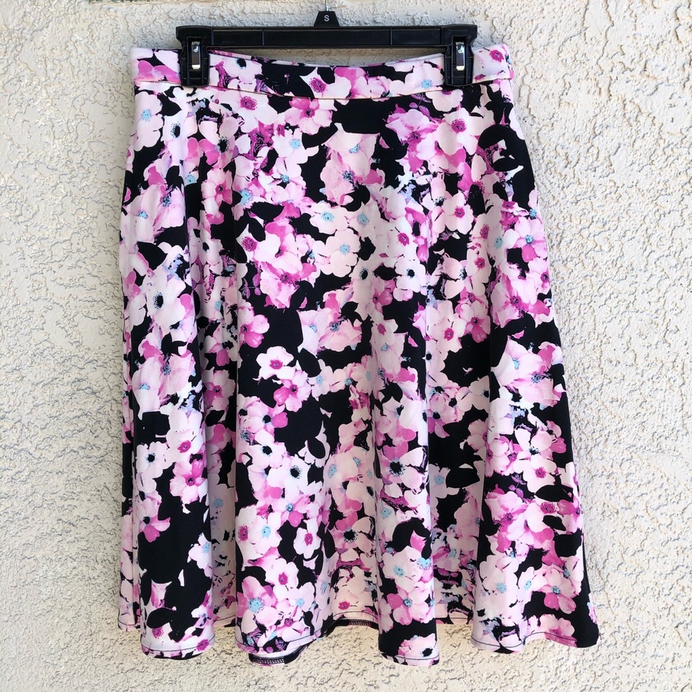 Floral midi skirt